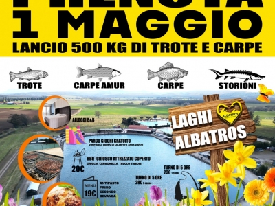 1 Maggio Grande Lancio di 500 kg Trote grandi da 1 kg a 6 kg e Carpe 