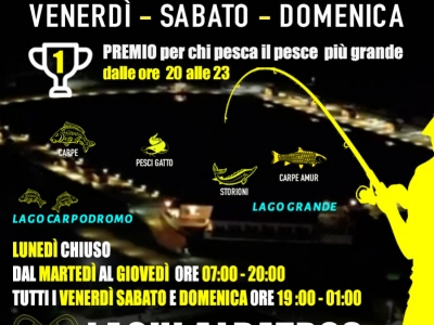 PESCA IN NOTTURNA  Laghi Albatros, Viterbo! 