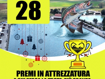 28 Dicembre 2025 - Lancio 500 KG di Trote - Premi in attrezzature