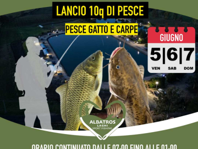 Al via la Pesca Notturna ai Laghi Albatros: 5-6-7 Giugno
